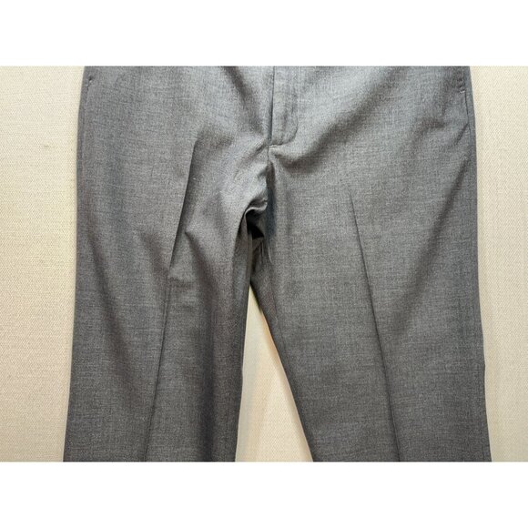 Farah Men’s Dress Pants Flat Front Stretch Size 34x26 Solid Blue Casua Pockets - Picture 7 of 12